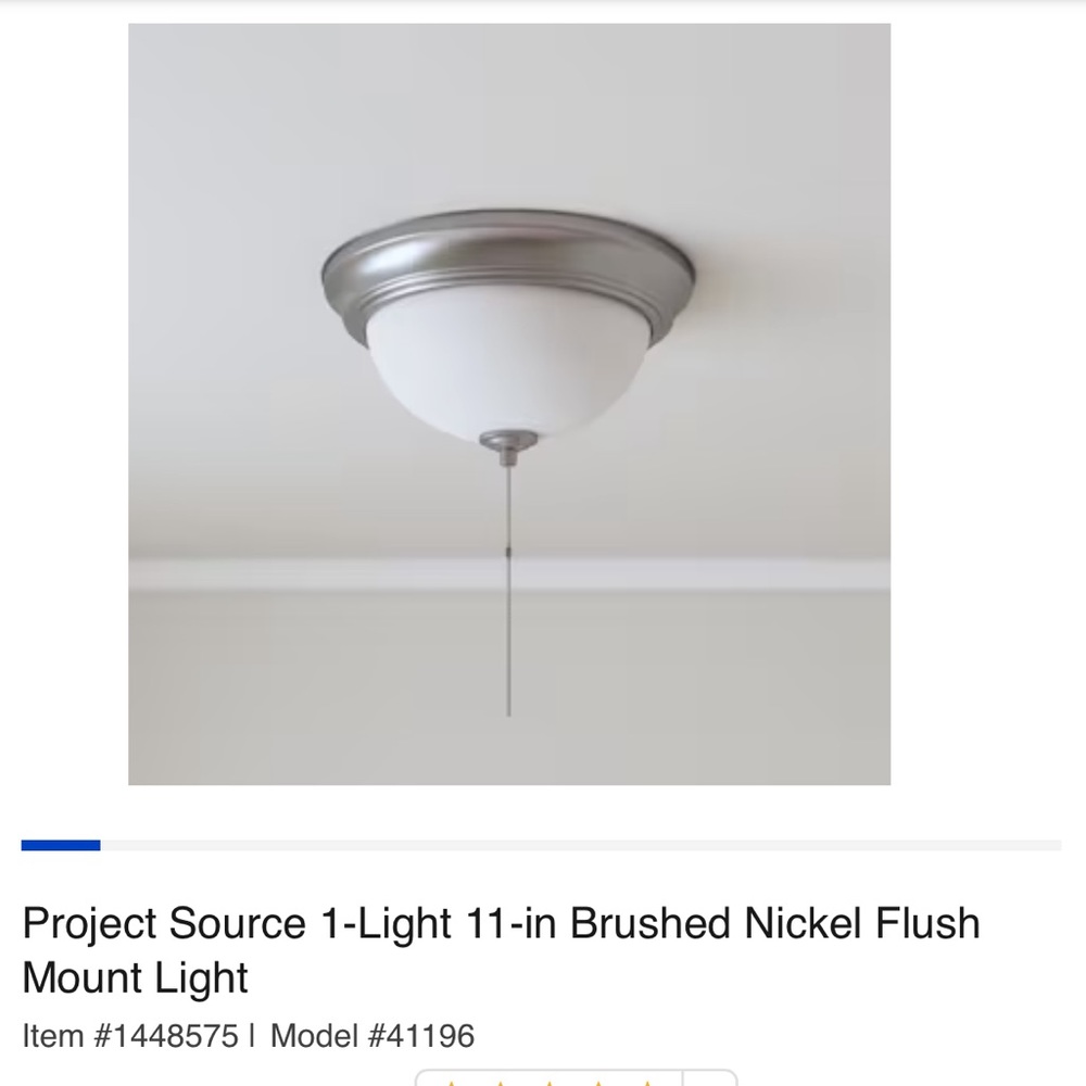 Flush mount Ceiling Fixture